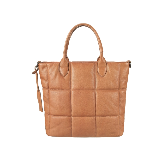 Frontansicht der Viola Tan Ledertasche von BULL&HUNT